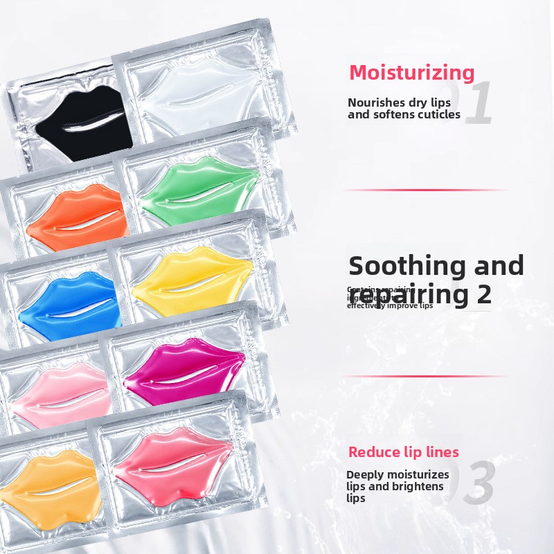 Moisturizing Collagen Lip Sheet Mask with Firming &amp; Hydration for Plump Lips