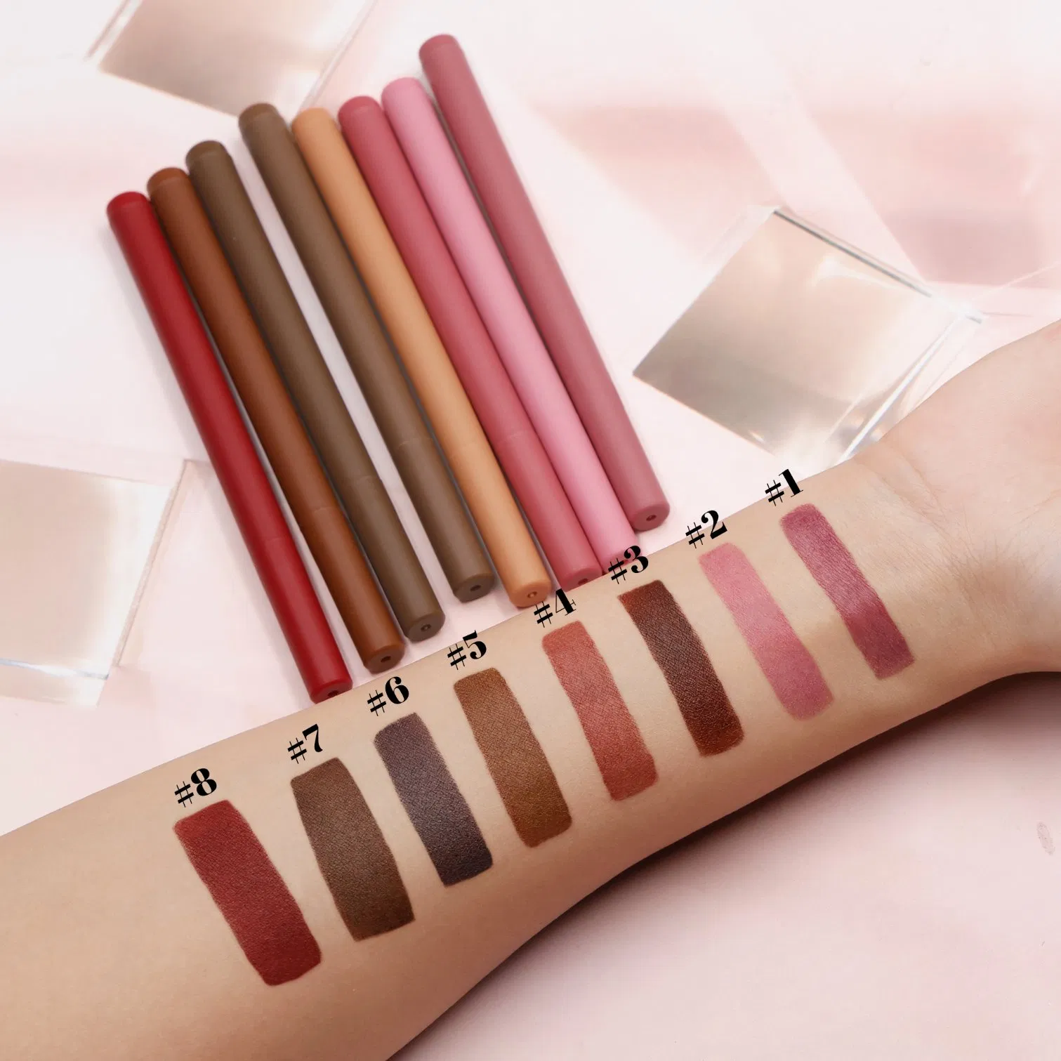 New Vegan Lip Liner Stain Pen Waterproof Lip Stain Marker Easy to Color Long Lasting Lip Contour Stain