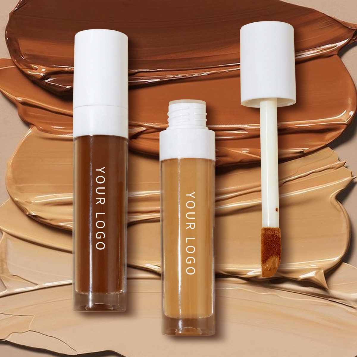 Wholesale Longlasting Vegan Cruelty Free Face Makeup Concealer Private Label Custom Logo High Definition Liquid Concealer
