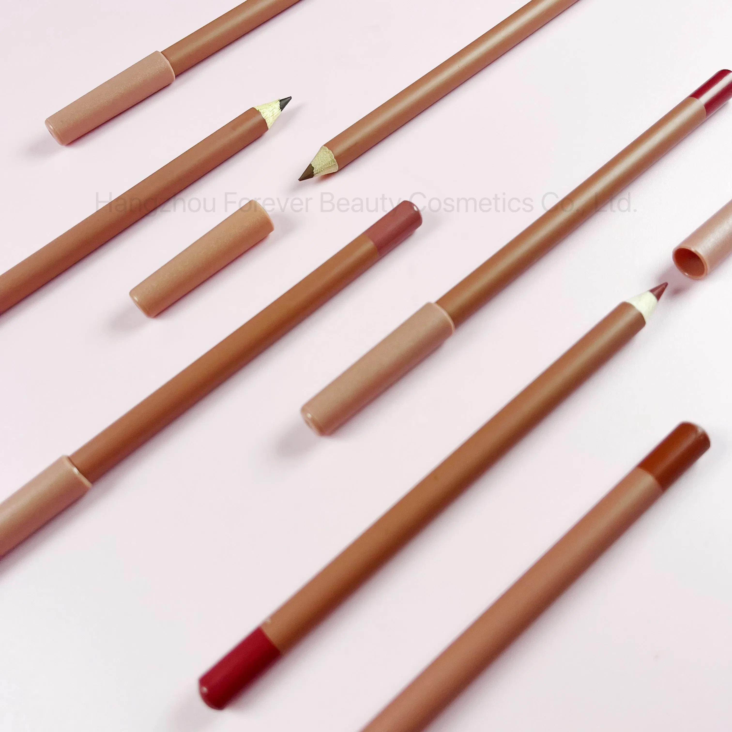 Hot Sale Chocolate Lip Pencil Long-Wearing Brown Shades Vegan Creamy Lip Liner Private Label