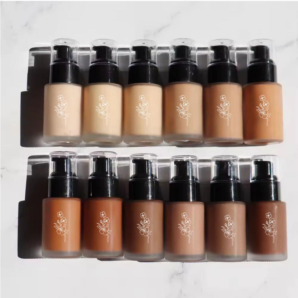 Long-Lasting Mineral BB Cream Liquid Foundation Sunscreen Brightening Tone Skin Concealing Breathable