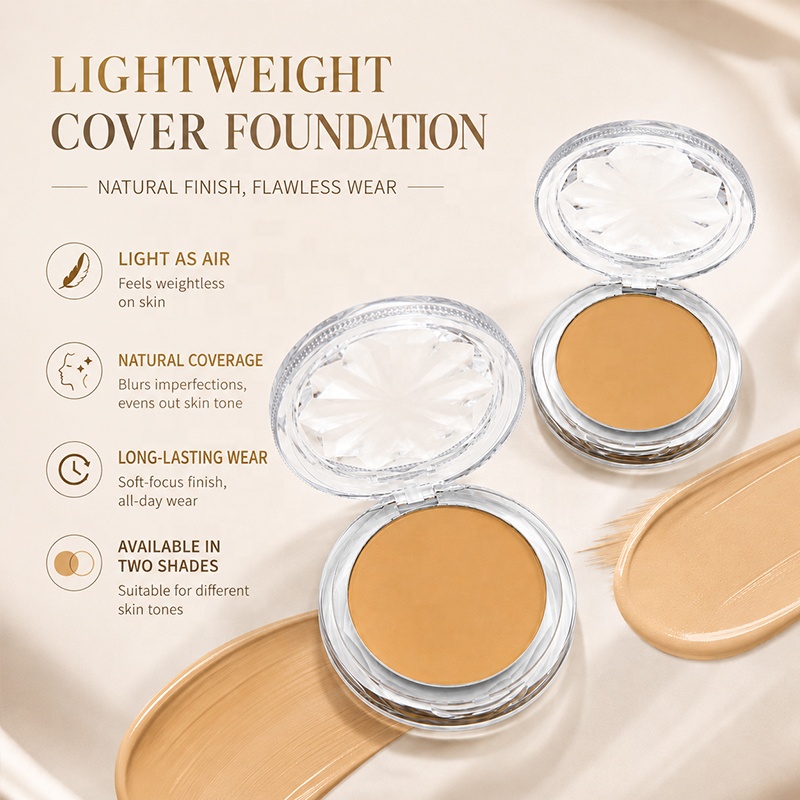 Custom Foundation Cream OEM Clean Formula Factory Waterproof Long-Lasting Concealer Full Coverage Foundation Cream Private Label
