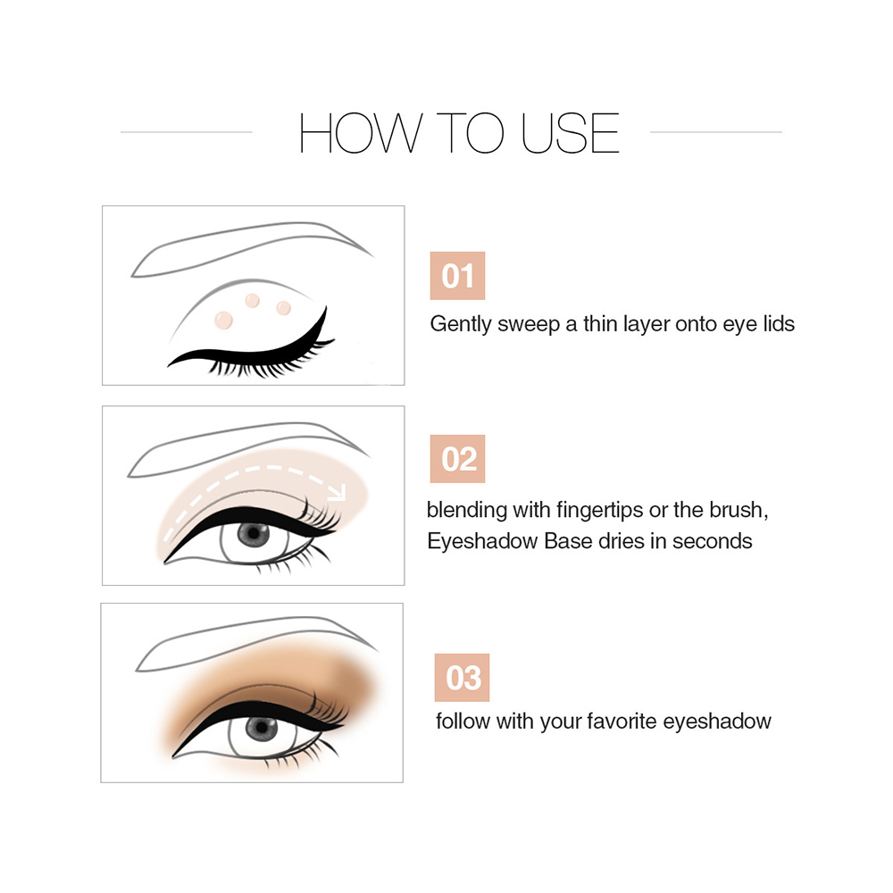 HANDAIYANLong-lasting Sequin Base Moisturizing Facial Pre-makeup Cream and Eye Primer