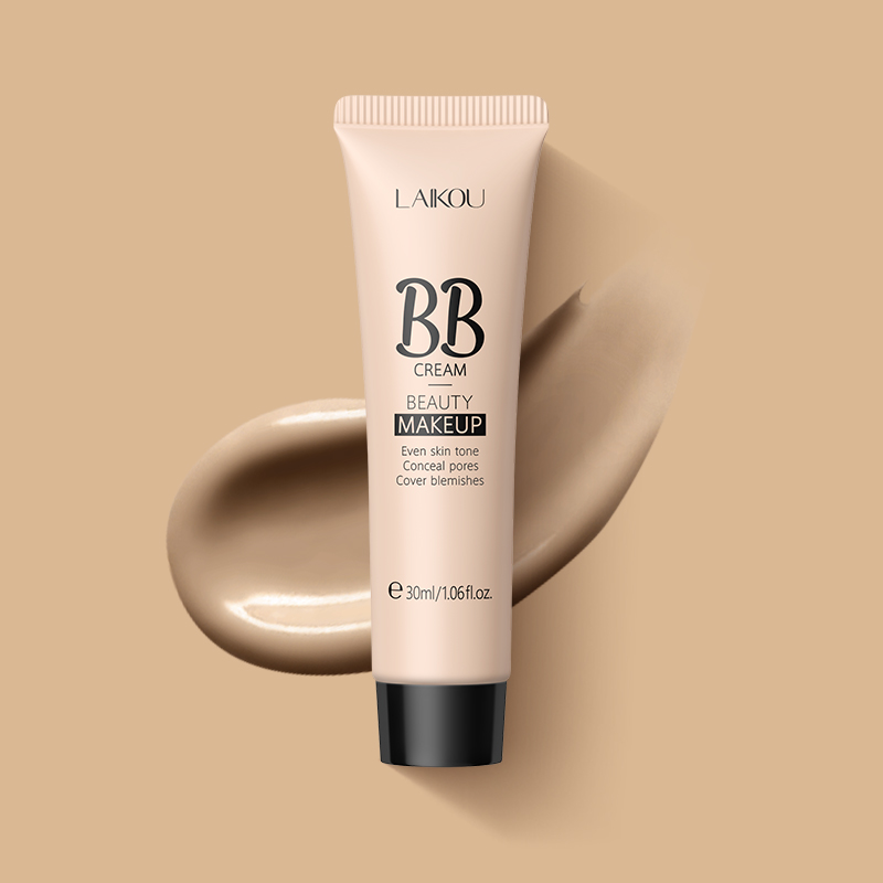 LAIKOU Waterproof BB Cream Long Lasting Liquid Foundation Brightening Make up Base Cosmetic Cover Blemishes 30g