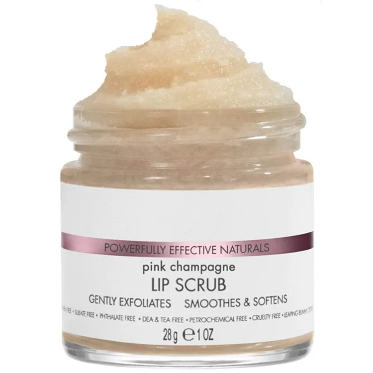 Custom Logo 100% Natural Vegan Organic Smoothing & Softening Lip Scrub