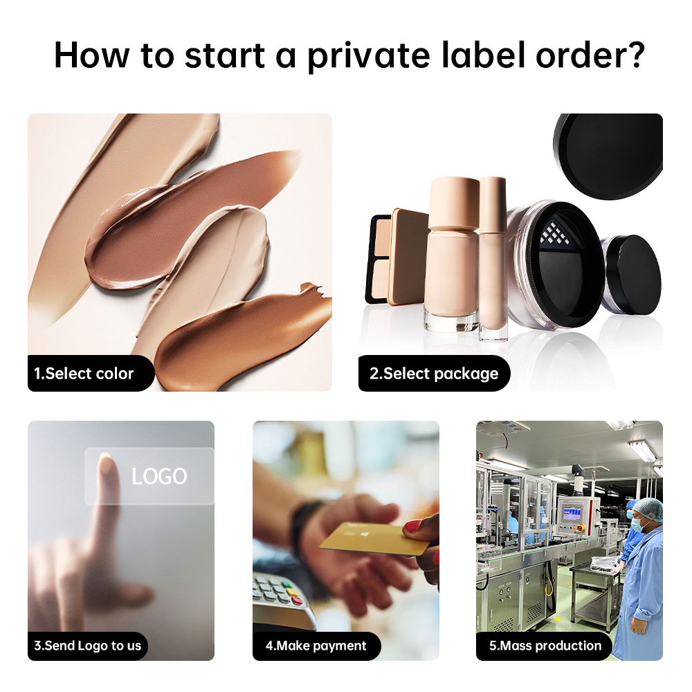 Private Label Vegan Full Coverage High Strength Long Lasting Smooth Fine Lines Waterproof Liquid Matte Concealer Makeup