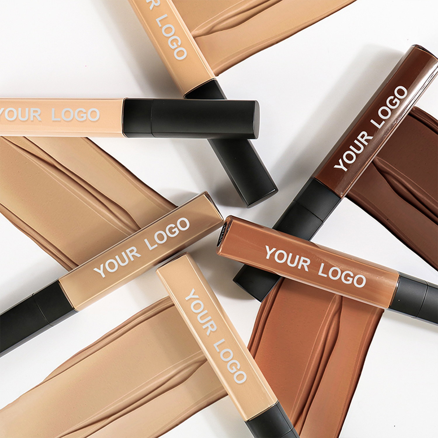 Private Label Custom Full Coverage Liquid Concealer Palette Moisturizer Oil-Control Vegan Formula-Natural Brightening Cream for