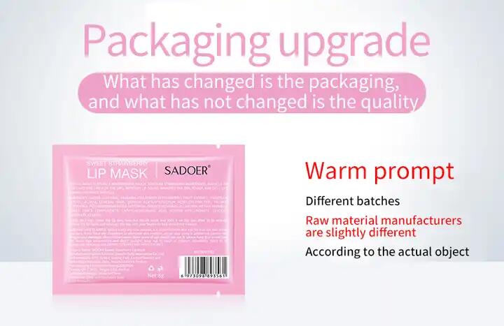 SADOER Lip Care Fruit Strawberry Blueberry Avocado Orange Moisturizing Collagen Lip Mask Nourish Lip Skin Care Products