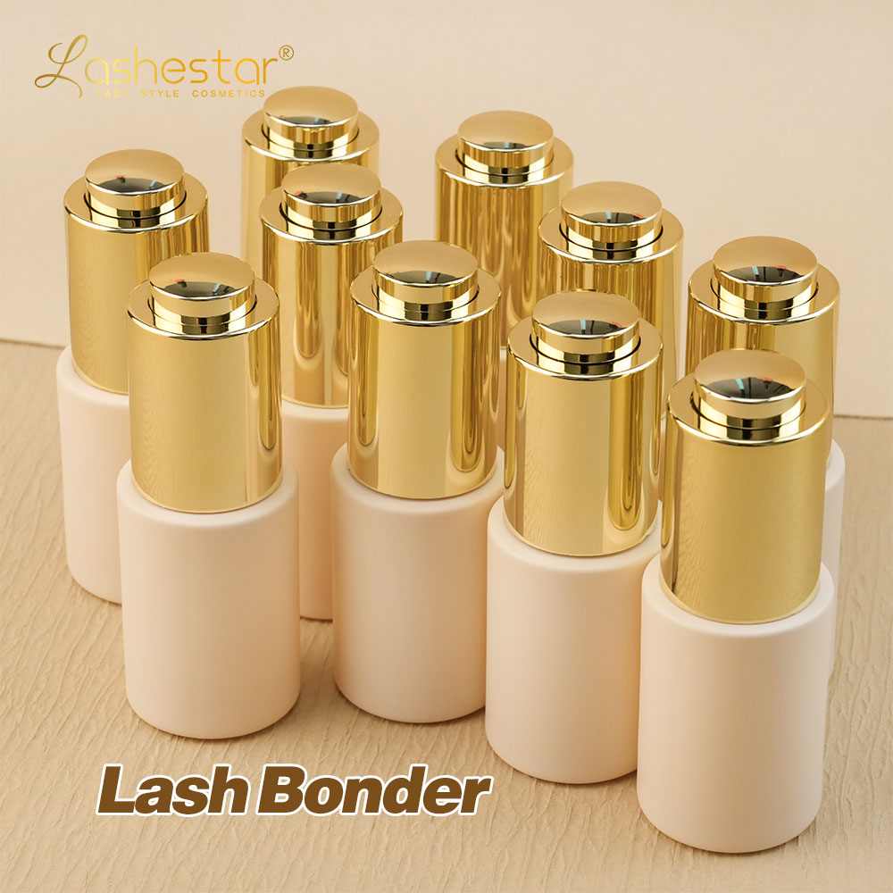 Lashestar Wholesale Lash Primer And Bonder Private Label Nude Frosted Glass Lash Bonder For Lash Extensions