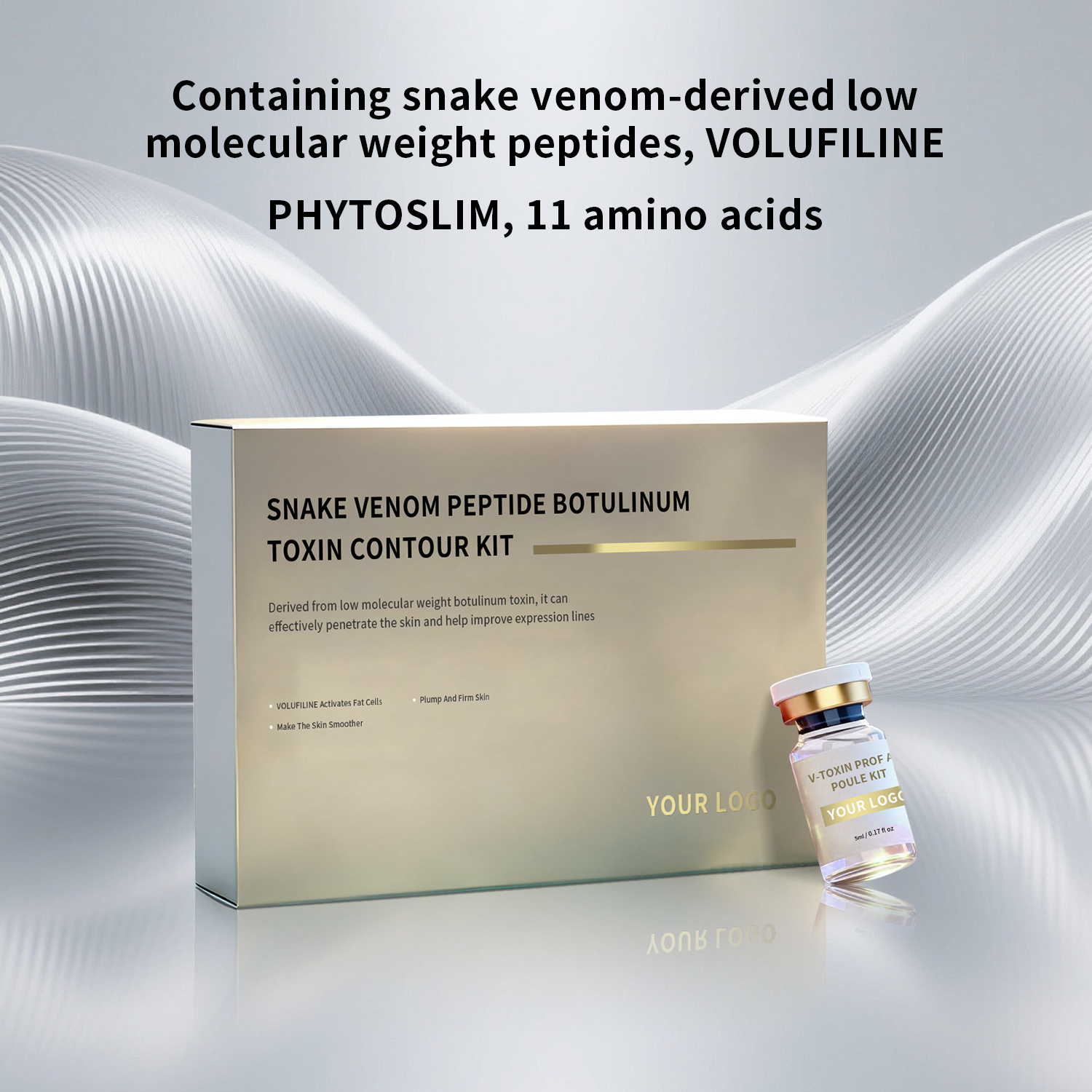 Long Lasting 30s Instant Eye Result Firming Serum Conotoxin Synthetic Snake Venom Elastin Peptide Anti Wrinkle Remover Serum