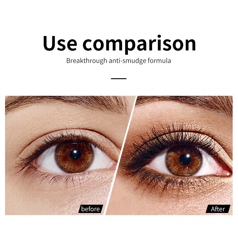 Non-Smudge Waterproof Lasting Curling Black Quick-Drying 4D Fiber Starry Mascara