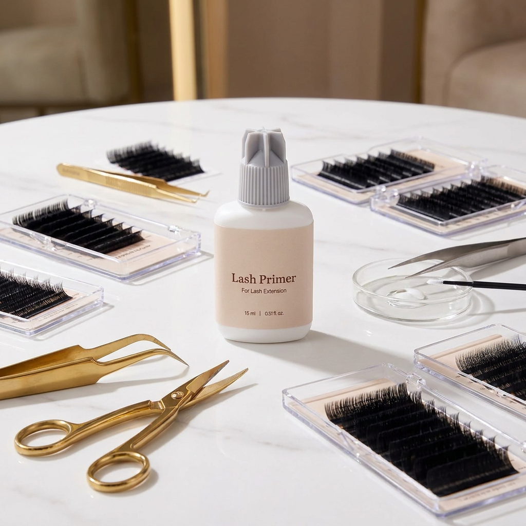Wholesale OEM Custom Logo Lash Primer For Eyelash Extension Long Retention Mild Non-Irritating Liquid Lash Pre-Treatment