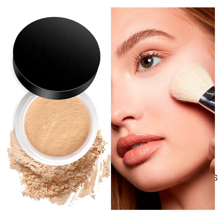 New Custom Translucent Loose Setting Powder Private Label Face Powder Makeup Wholesale Manufacturer