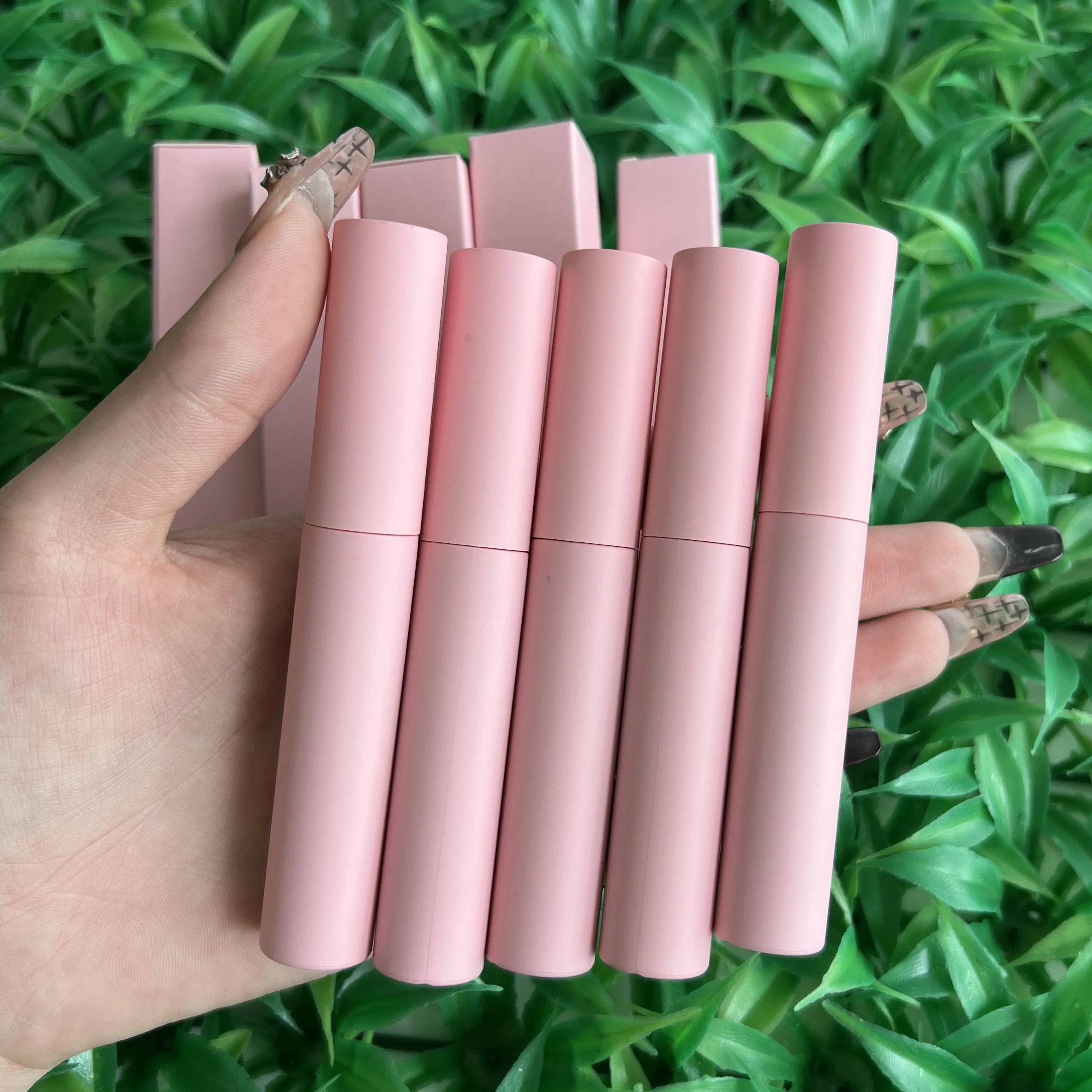 Thick Slender Curvy Waterproof 3D Maxi Volume Brush Pink Tube Mascara Private Label
