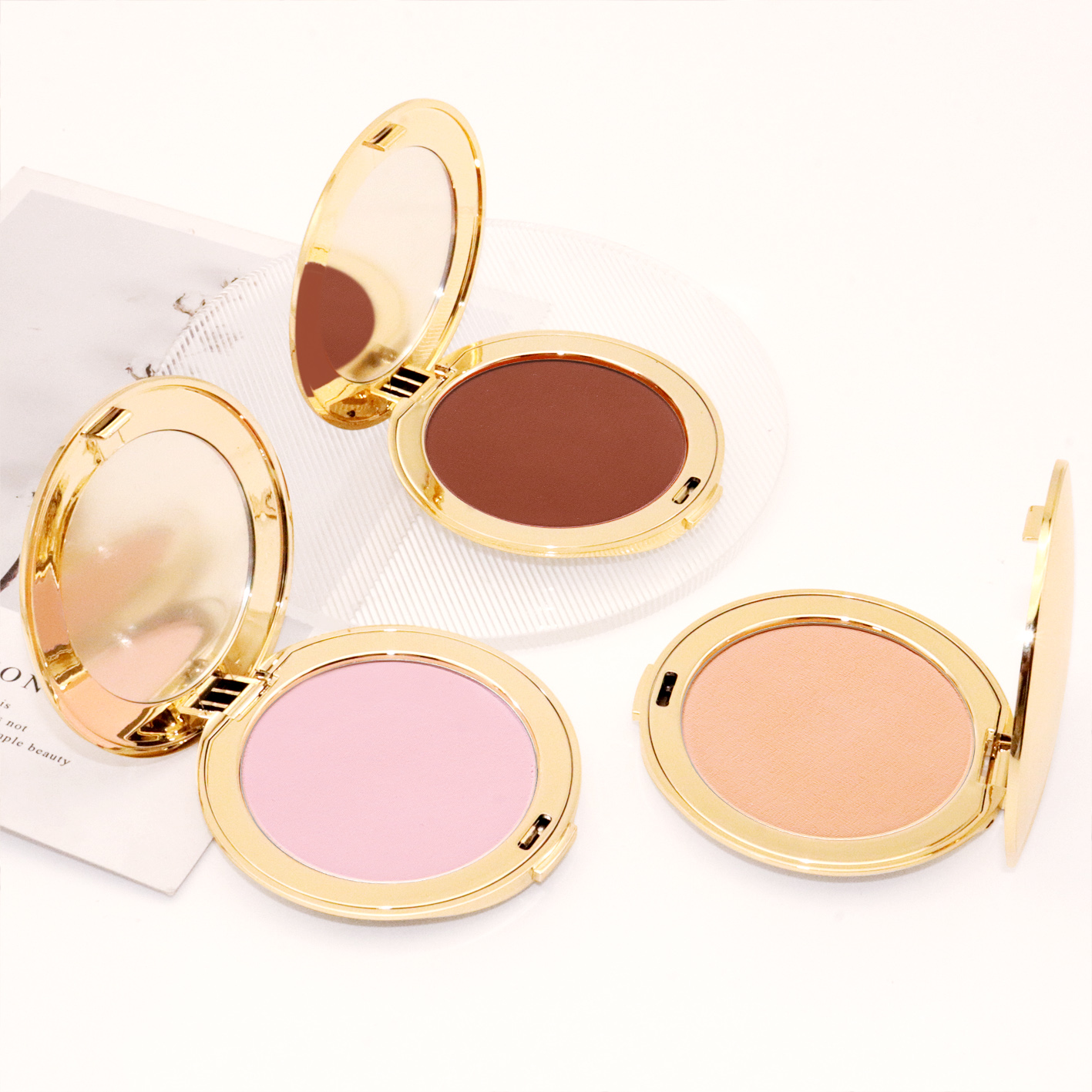 10 Color Mineral Foundation Setting Powder Concealer Waterproof and Sunscreen Pressed Compact Powder with Whitening Feature