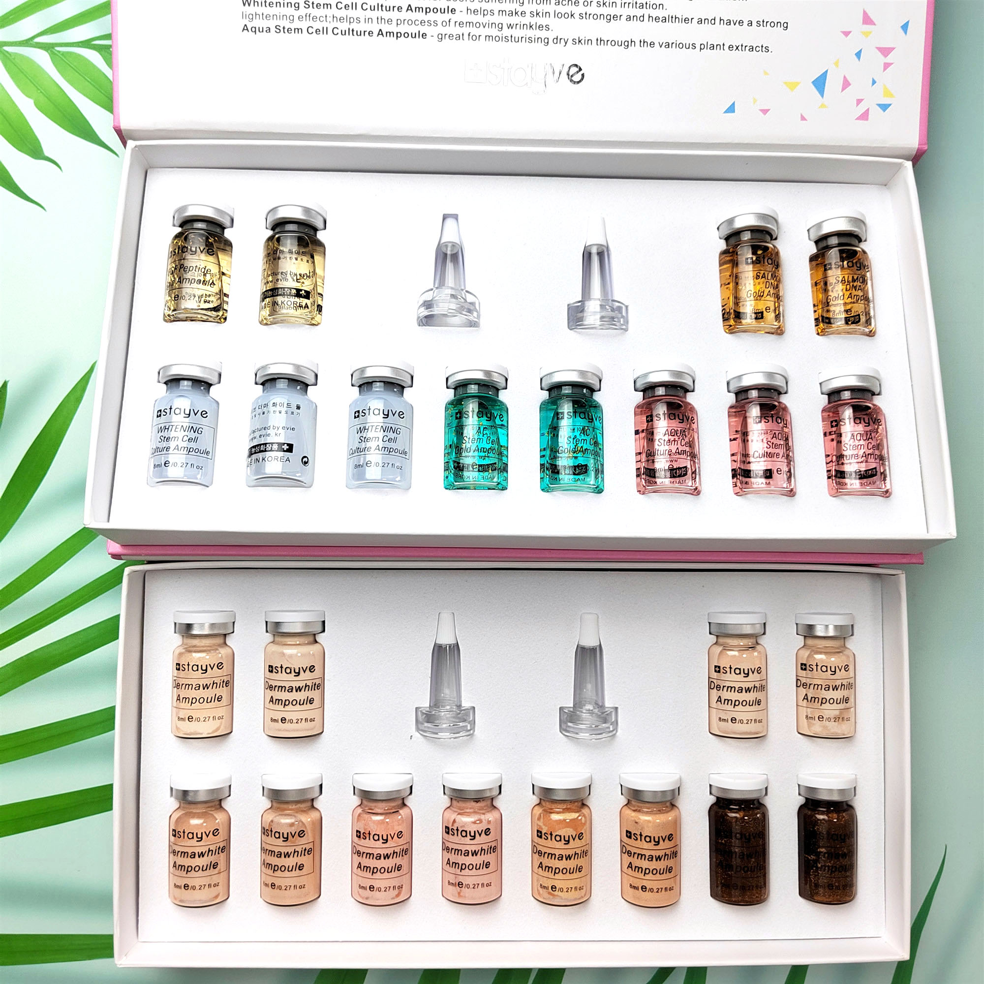 Salmon Dna Korean Pdrn Salmon Dna Serum Ampoule BB Cream Whitening Brightening Anti Aging Skincare Ampoule Booster Starter Kit