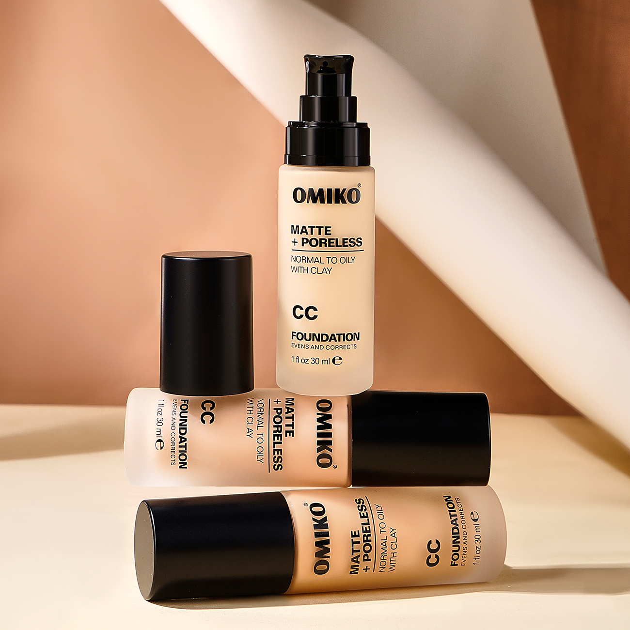 OMIKO Waterproof Cream Foundation Smear-proof Makeup Oil Control Natural Moisturizing Concealer