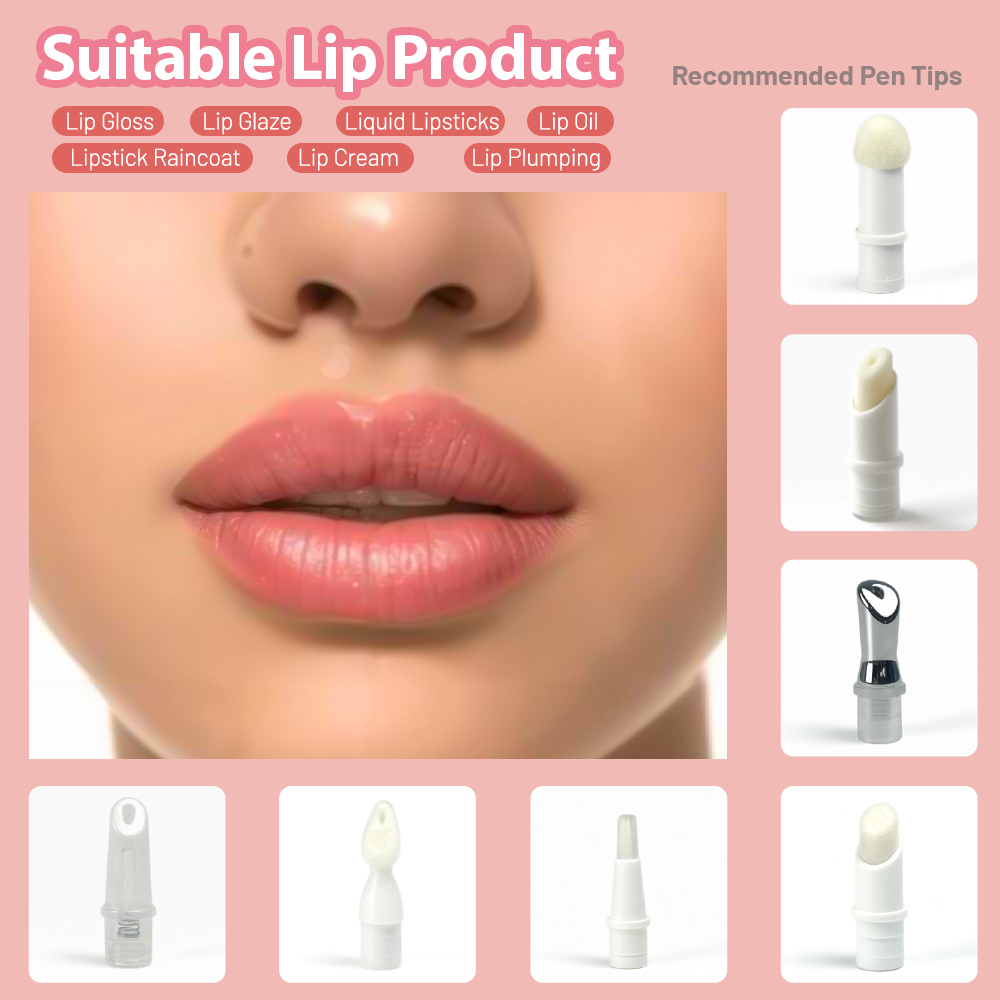 New Custom 2ml Twist Cosmetic Empty Lip Plumper Pen Container Clear Lipgloss Pen Wholesale