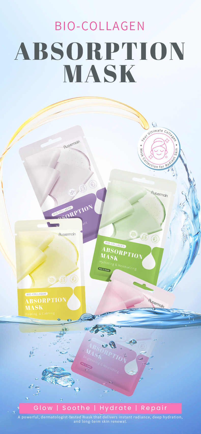 Korean Bio Collagen Facial Mask Detail 2