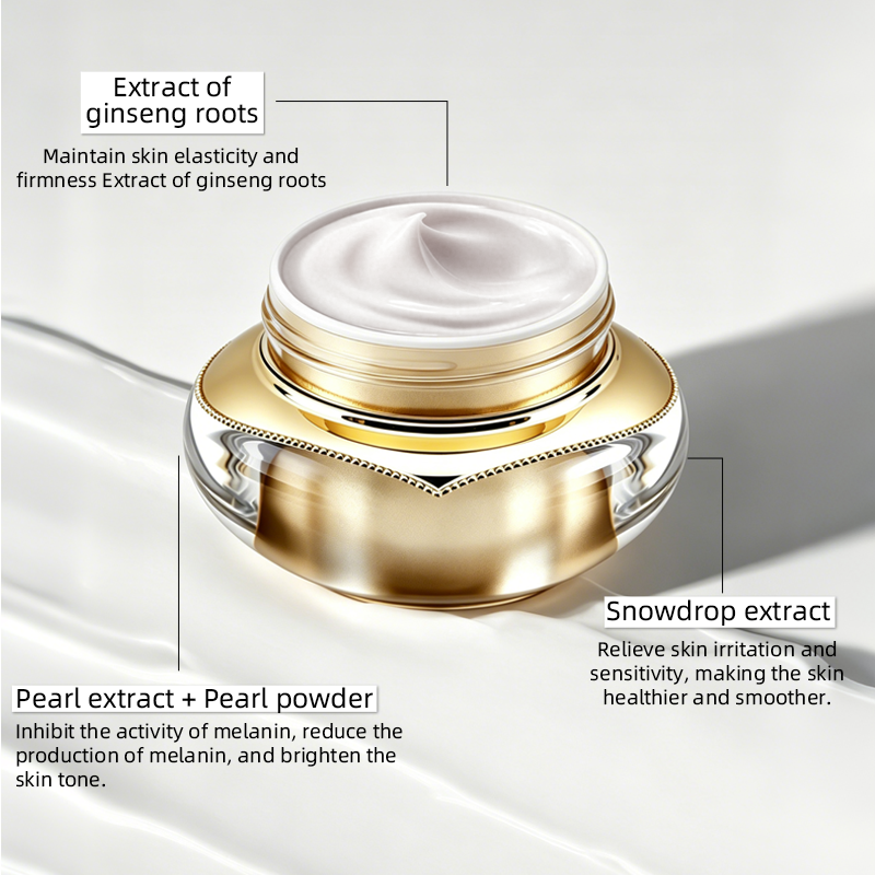 Ginseng Pearl Tinted Moisturizer Bare Skin Cream Color Correction Luxury No-makeup Skin Veil Cream Makeup BB Cream Concealer