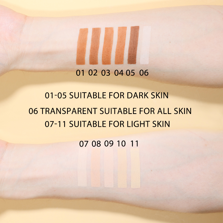 11 Colors Face Finishing Pressed Setting Powder Makeup Fixing Concealer Natural Matte White Pressed Powder Setting Makeup