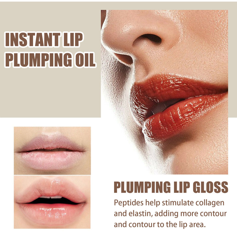 OEM Vegan Collagen Lip Plumper Serum Instant Volumizing Repair Moisturizing Lip Care Anti-Chapping Liquid Lip Care Plumping