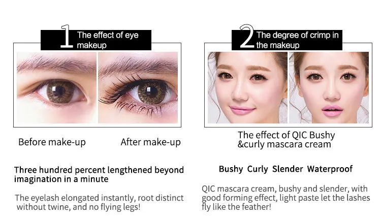 Wholesale Custom Private Label 3D Fiber Vegan Waterproof Mascara for Lady Makeup
