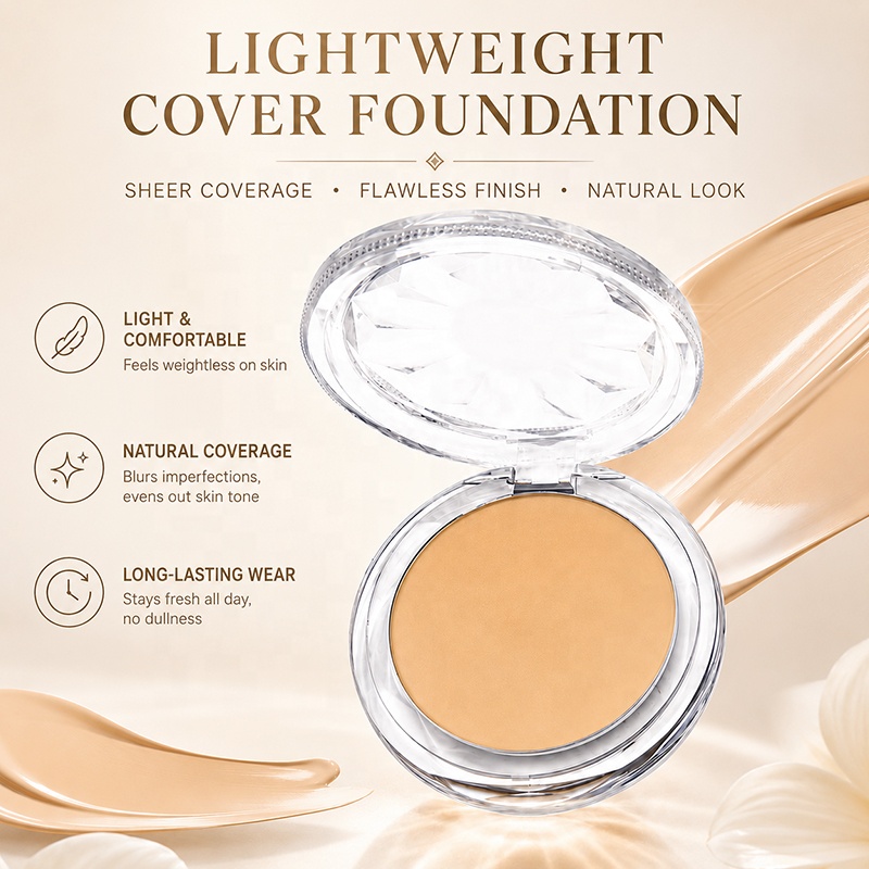 Custom Foundation Cream OEM Clean Formula Factory Waterproof Long-Lasting Concealer Full Coverage Foundation Cream Private Label
