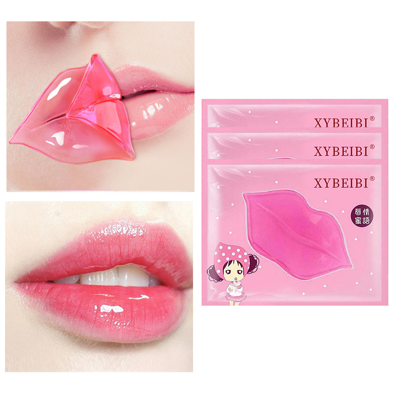 Hot Sales Wrinkle Moisturizer Lips Care Gel Collagen Pink Crystal Lip Mask Sleeping Care Collagen Lip Mask