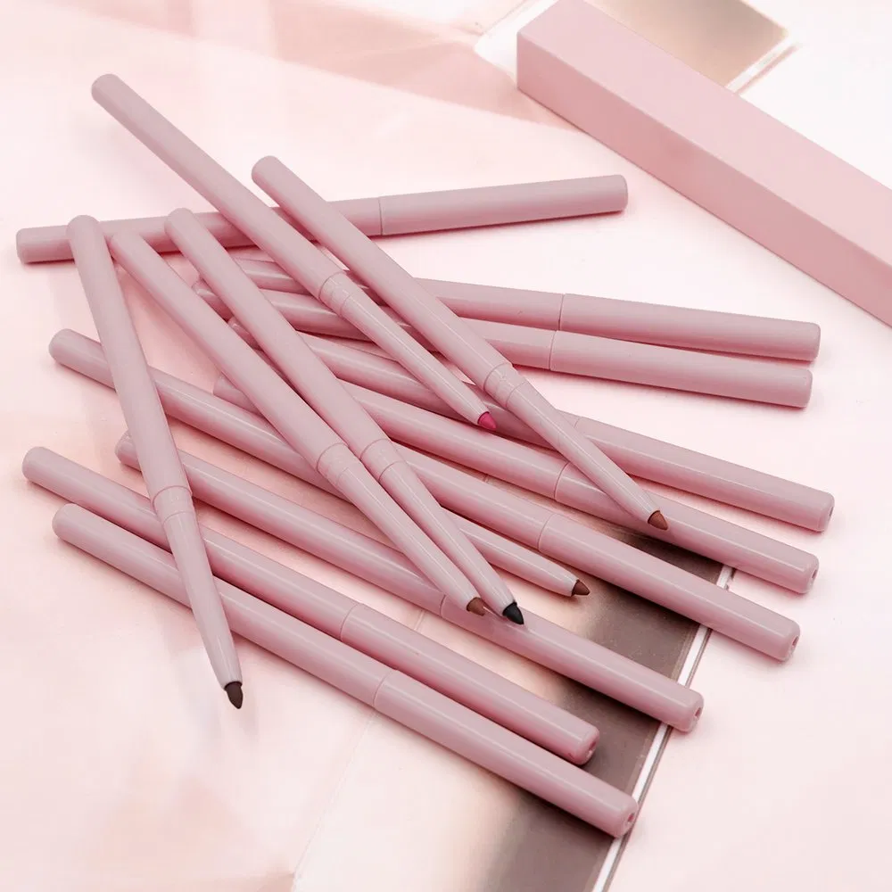 Private Label Custom Vegan Lip Liner Waterproof Nude Brown Lipliner Pencil Makeup