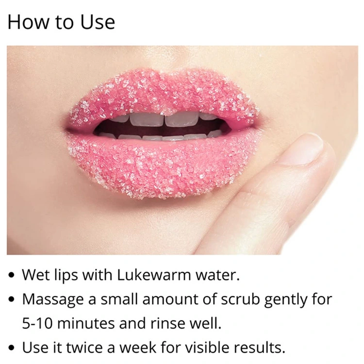Private Label Beet &amp; Berry Lip Scrub Exfoliator &amp; Moisturizer Pink Lip Sugar Scrub