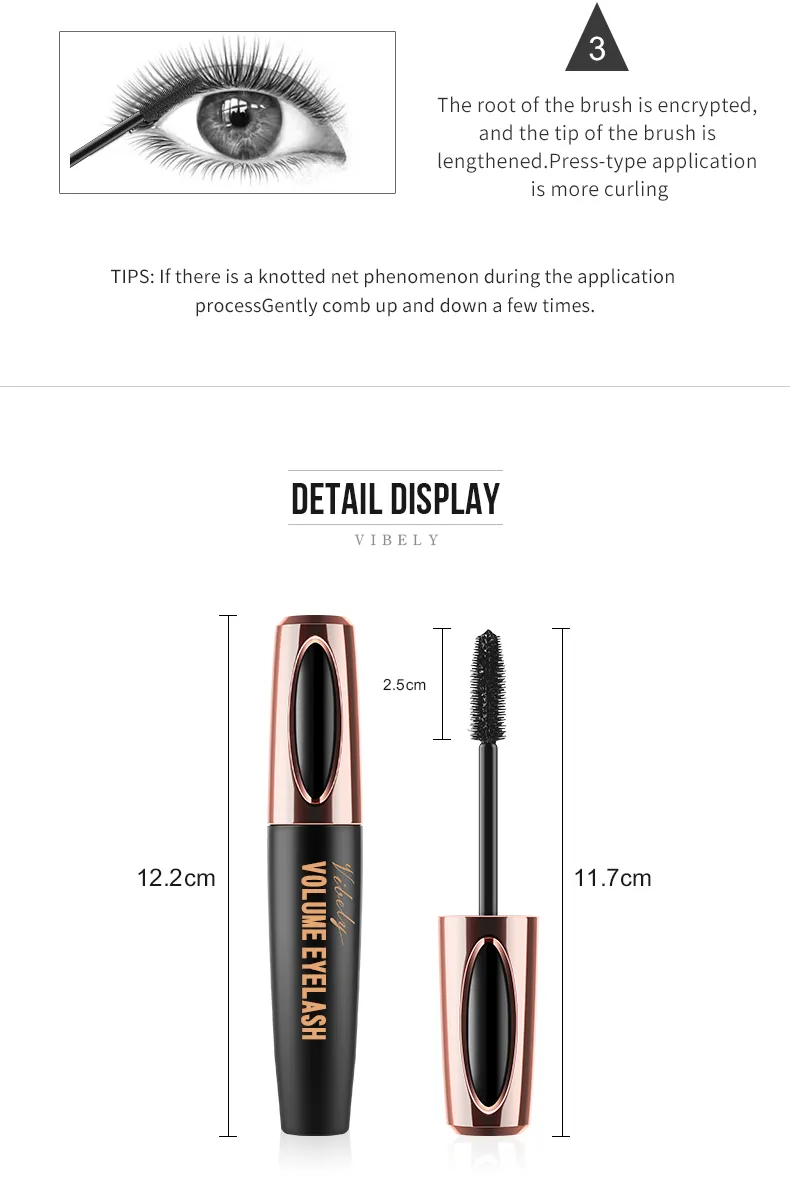 Mascara Waterproof Eyelash Curling 5