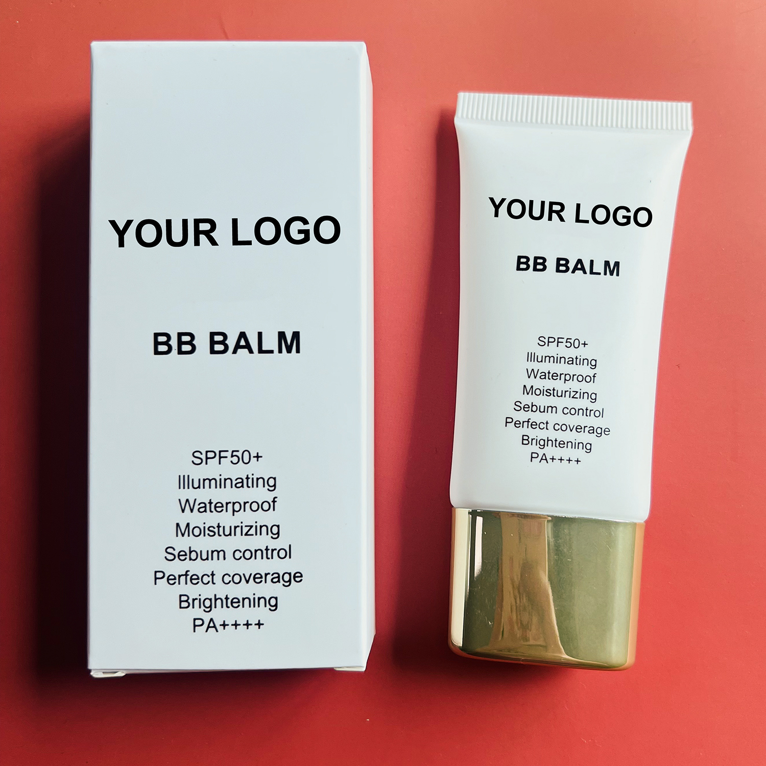 Waterproof Moisturizing BB Facial Wholesale Vegan Mineral Cream SPF 50 Sunscreen BB BALM Face Skin Care Makeup