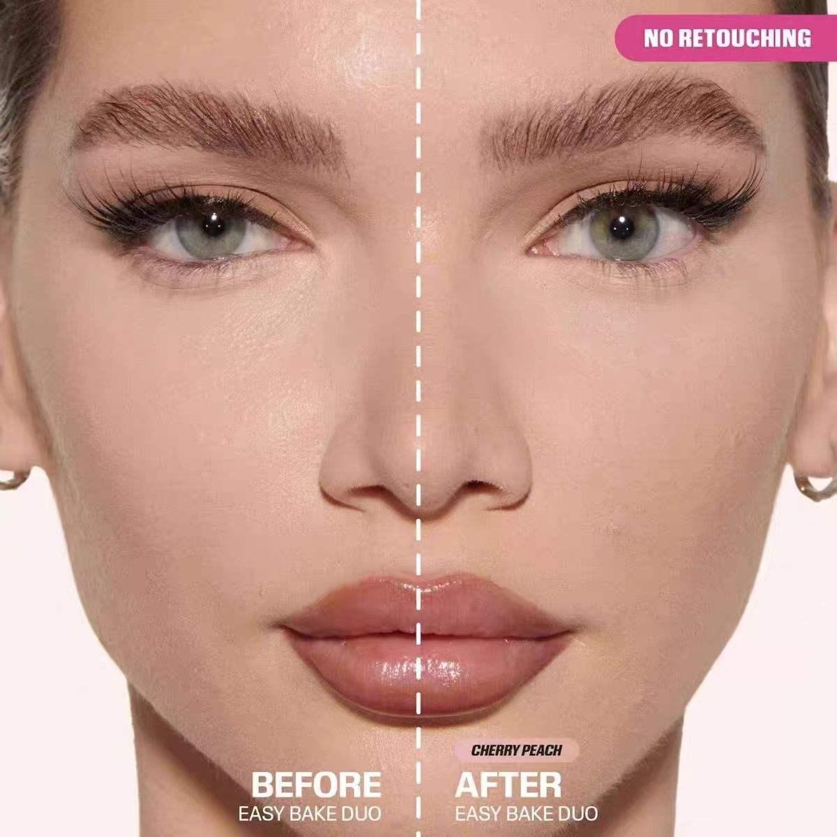 Beauty Face Makeup Easy Bake Loose Powder Female Cosmetics Dual-Tone Long-Lasting Matte Finish Oil-Control Makeup Setting Powder