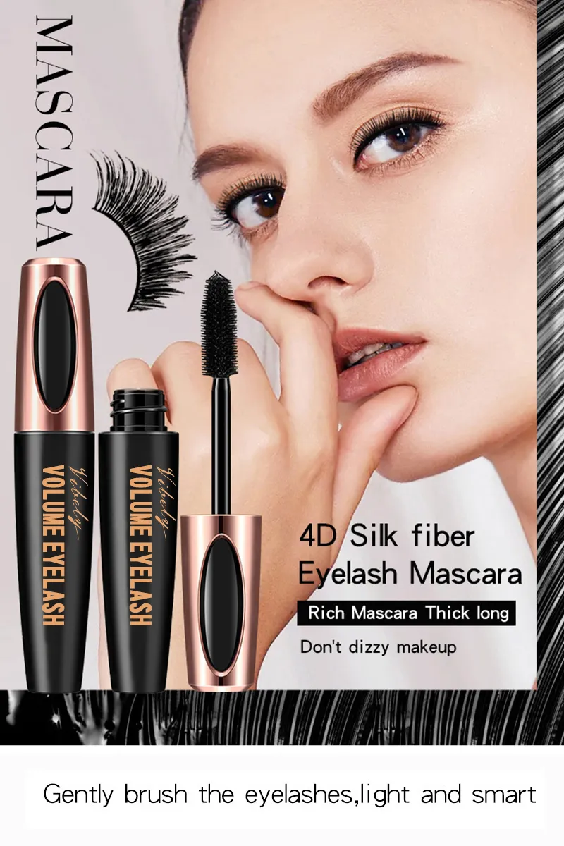 Lasting Waterproof Extension Lengthening Curling Eyelash 4D Fiber Mascara