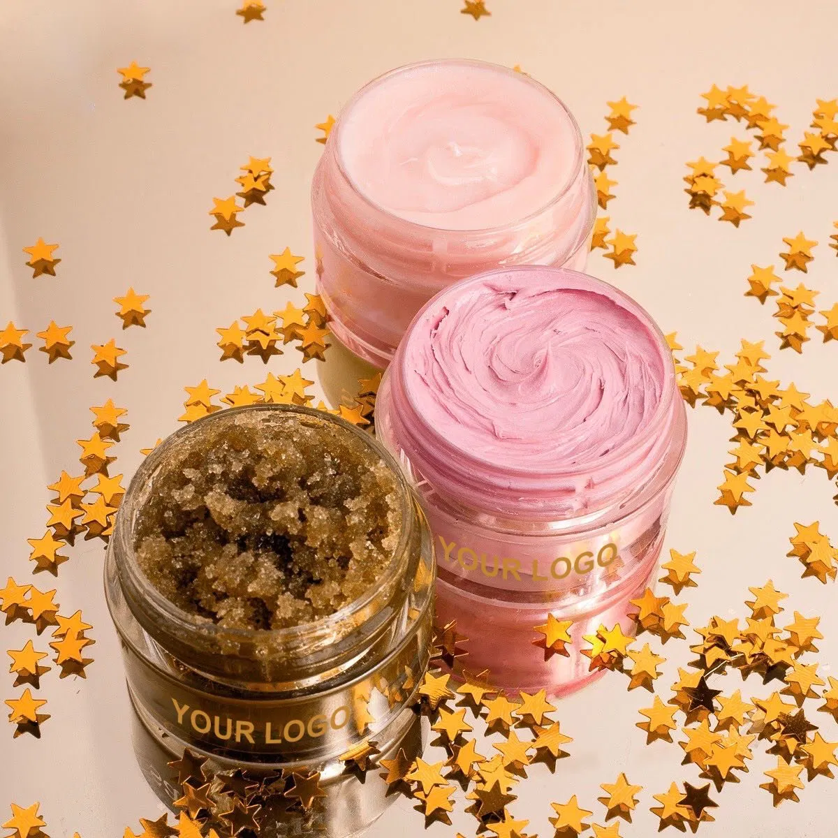Private Label Vegan Pink Peach Natural 2 in 1 Lip Mask Lip Scrub Wholesale