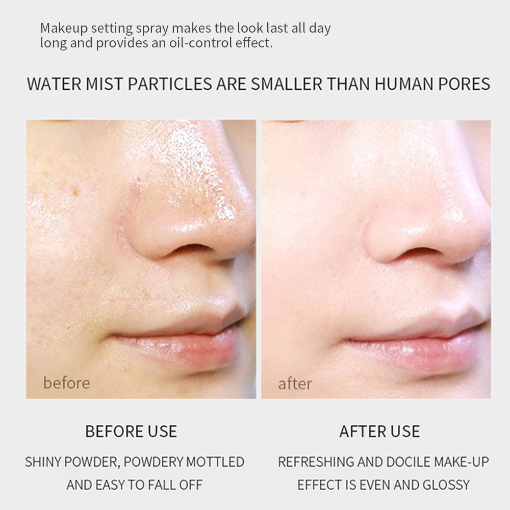 OEM Private Label Vegan Oil Control Stay Make Up Fixer Spray Long Lasting Finishing Spray Makeup Fixer Spray
