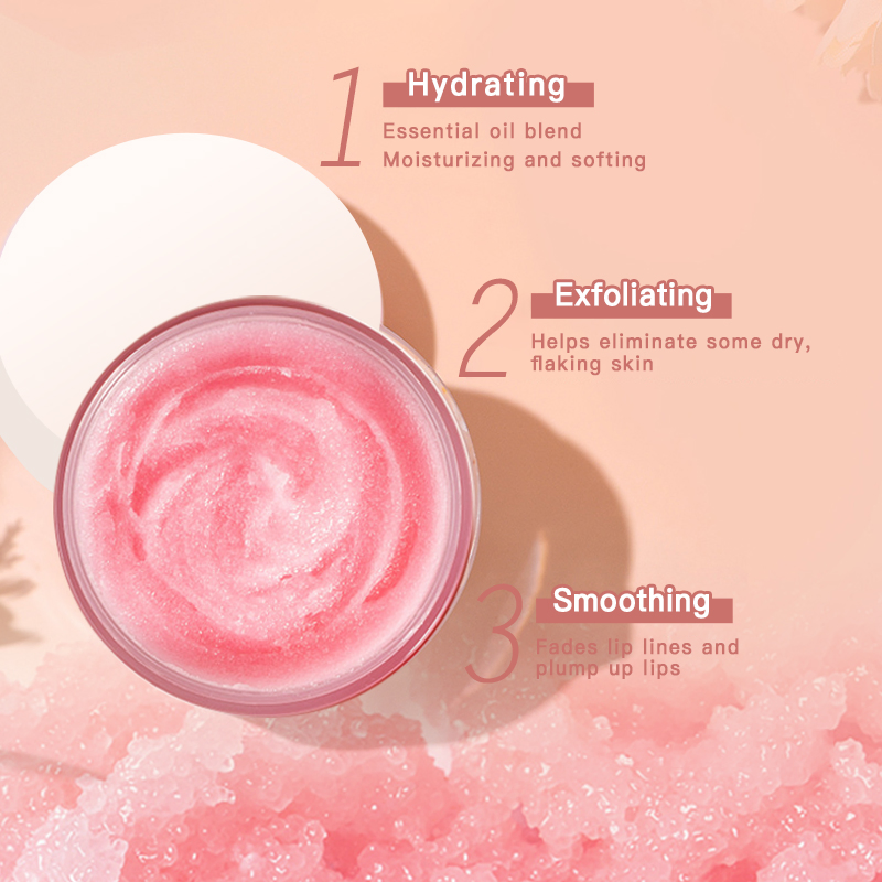 Wholesale Custom 15g Natural Shea Butter Lightening Vegan Organic Private Label Exfoliating Sugar Lip Scrub