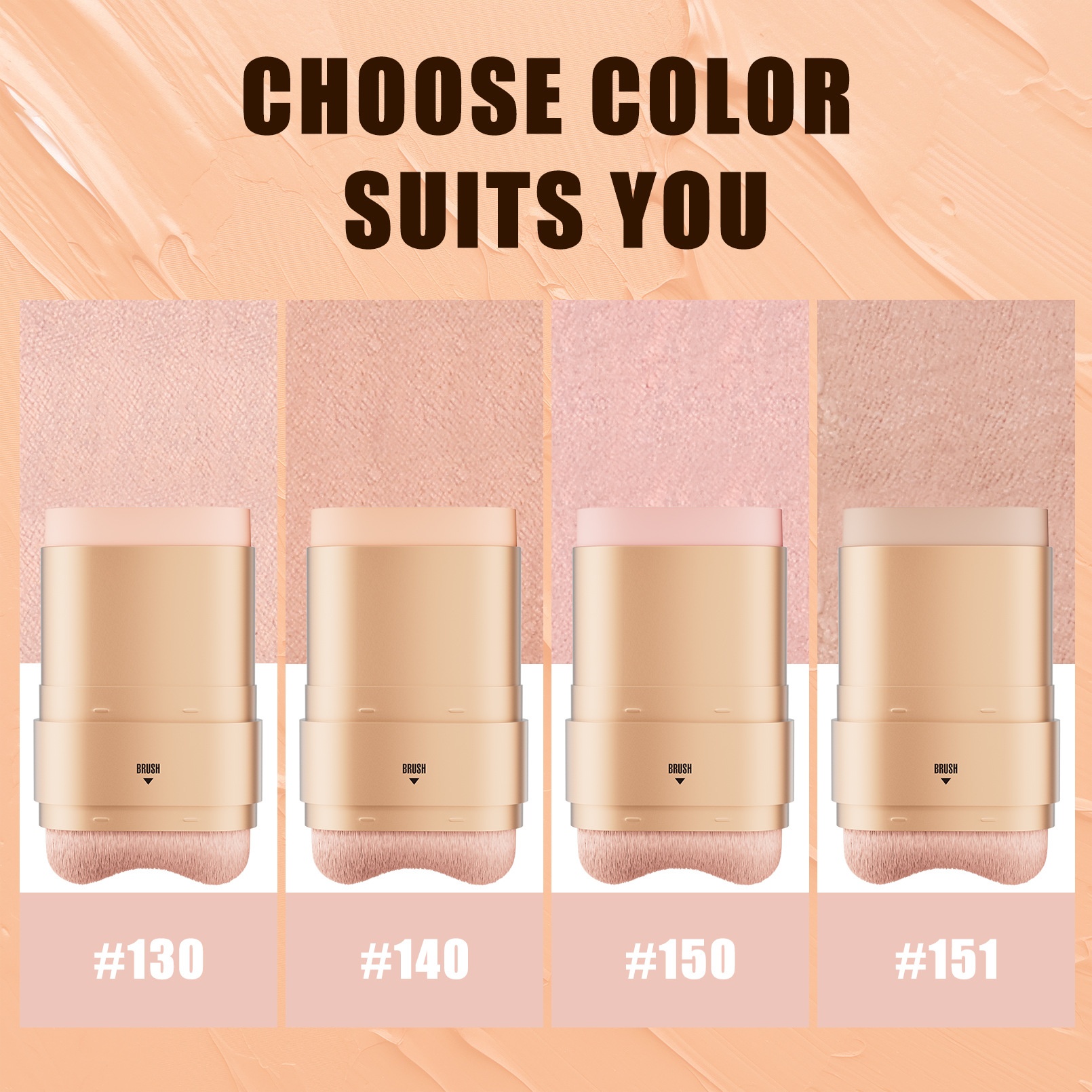 HelloKiss Cross-border Eraser Concealer Stick Waterproof Sweatproof Cover Acne Spots Tattoos Double-headed Unisex Shantou Model