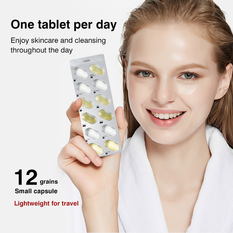All In One Primer Makeup Removal Oil Cleansing Skincare Toner Eye Cream Face Cream Serum Capsules Skin Care Set