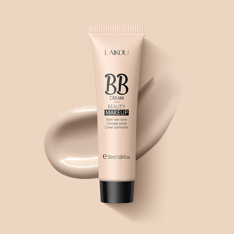 LAIKOU Waterproof BB Cream Long Lasting Liquid Foundation Brightening Make up Base Cosmetic Cover Blemishes 30g