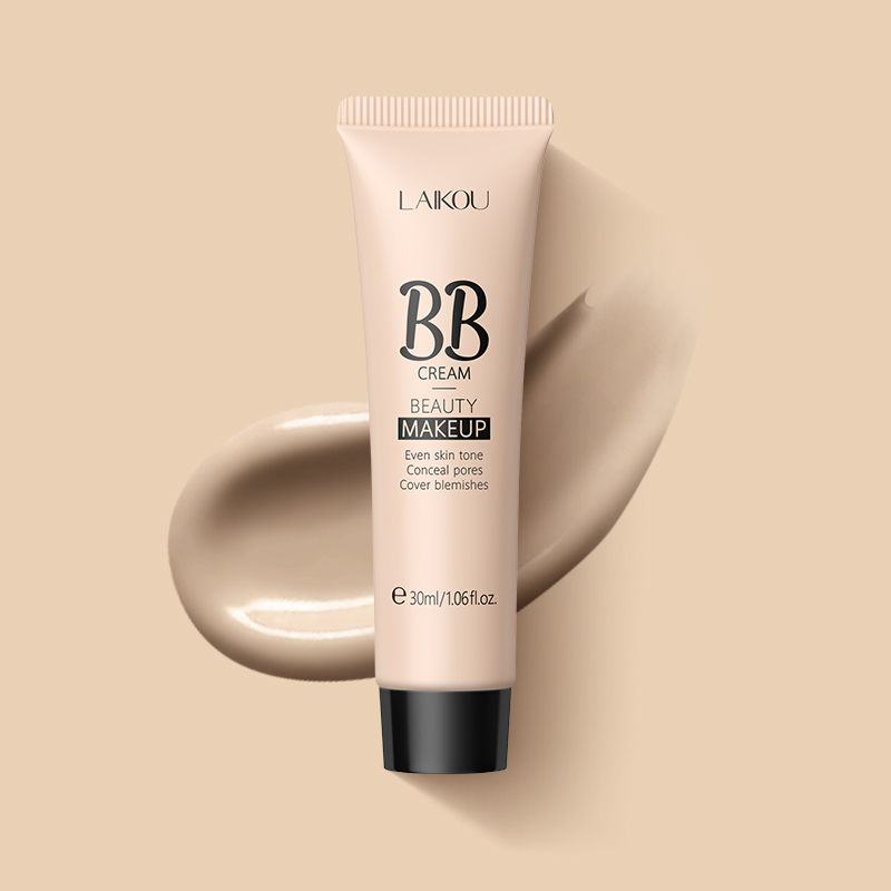LAIKOU Waterproof BB Cream Long Lasting Liquid Foundation Brightening Make up Base Cosmetic Cover Blemishes 30g