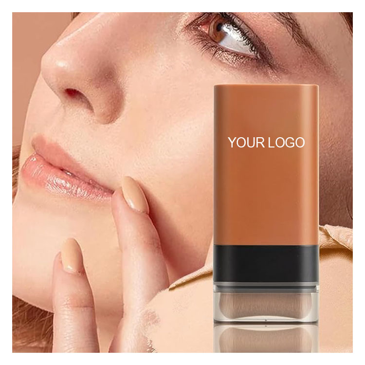 Natural Foundation Makeup Hydrating Lightweight Foundation Stick Oil-Control Pressed Powder with Concealer for All Types Skin