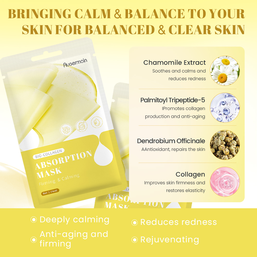 OEM Skincare Night Hydrogel Collagen Face Mask Beauty Firming Transparent Face Masking Sheet Korea Radiant Deep Collagen Mask