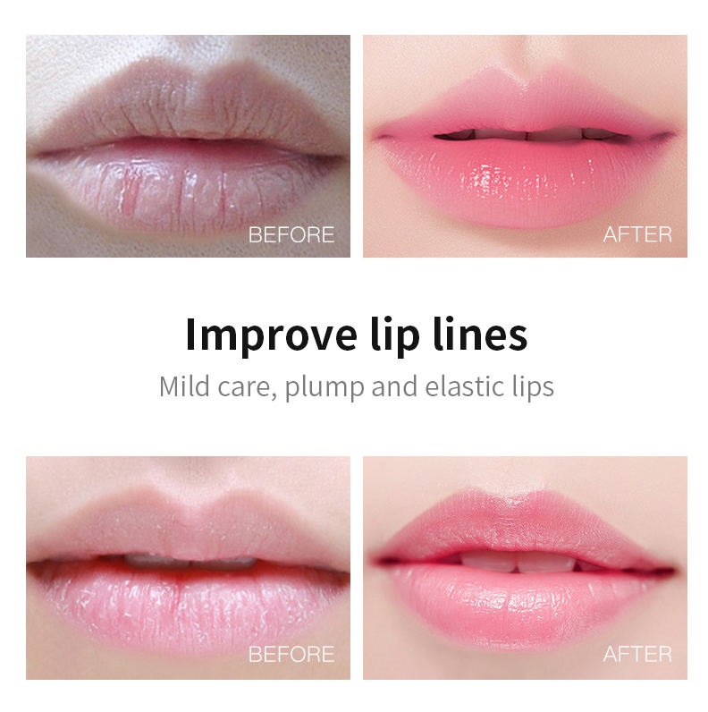 Hot Sales Wrinkle Moisturizer Lips Care Gel Collagen Pink Crystal Lip Mask Sleeping Care Collagen Lip Mask