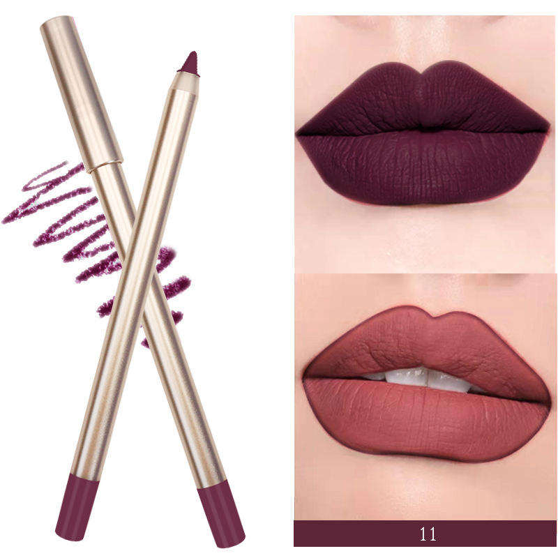 Premium Vegan Waterproof Lip Liner in Gold Matte Finish