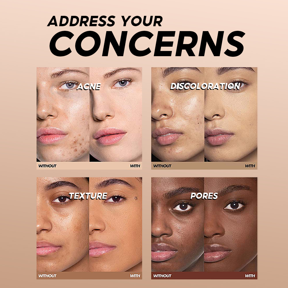 Makeup Foundation Korean Cosmetics Beauty Professional 24 Hours Super Stay Makeup Liquid Foundation Makeup Waterproof and Matte