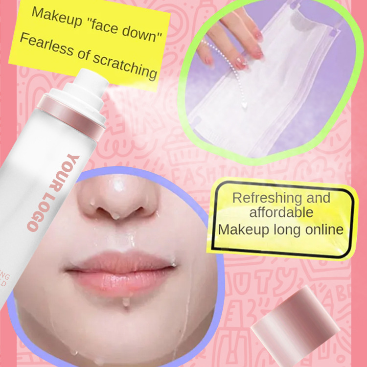 Cross-border Logo-Free Makeup Water Mist Soft for Spray Matte Long-Lasting Setting Spray