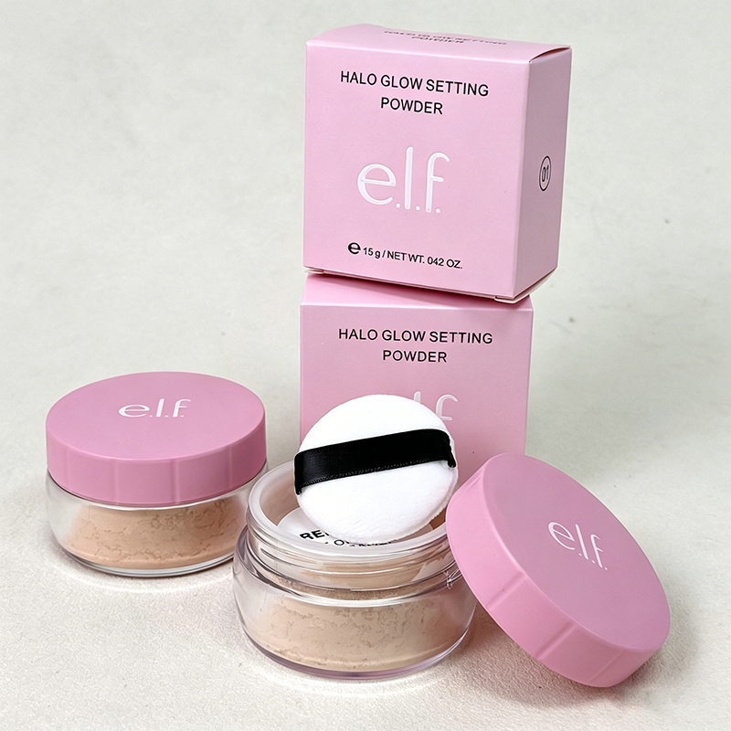 HALO GLOW SETTING POWDER Brighten Skin Tone Soft Light Loose Powder