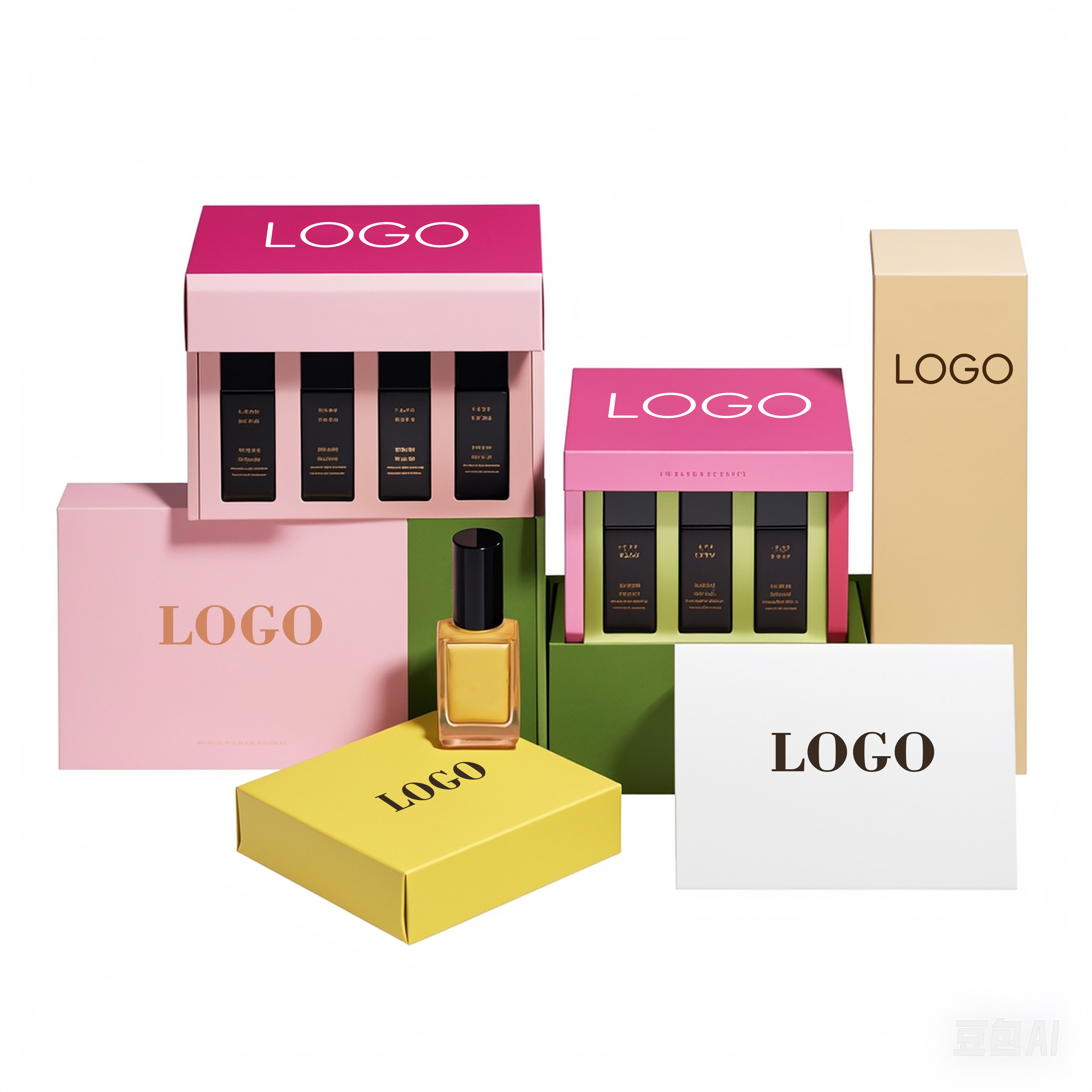 Wholesale Custom Lipstick Box Gold Silver Holographic Paper Lip Gloss Packaging MOQ 100pcs with Embossing Printing Handling